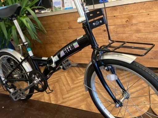 【6段変速】20インチ折りたたみ自転車　ブラック