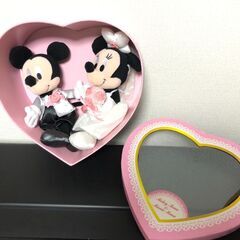 【無料で差し上げます】ミッキーマウス＆ミニーマウス ハートBOX...