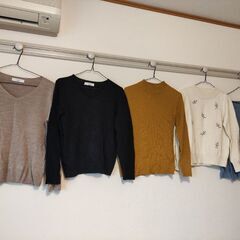 秋冬ニット系4点(水色ナシ)【値下げ】