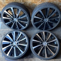 バリ山　NANKANG ULTRASPORT NS-2 165/35R17 夏タイヤ　HOT STUFF EXPLORER 17インチ　アルミホイール付き　