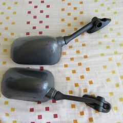 【美品】スズキ用カーボン調ミラー左右セット　ジャンク　GSX-R...