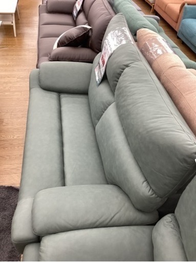 KJ-71【新入荷　アウトレット】ルーカ　2シーターソファ　グリーン KJ-71【新入荷 アウトレット】ルーカ 2シーターソファ グリーン