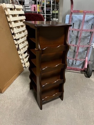 シューズラック】国産 8段木製ラック 飾り台 ラタン オールドカリモク