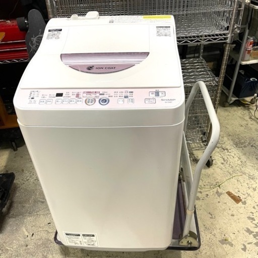 SHRP シャープ 2014年製 5.5kg 乾燥機能付き 全自動洗濯機 ES-T55E7 Ag Plusイオンコート
