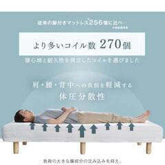 【無料】マットレス一体型ベッド☆シミ有りの画像