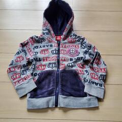 秋冬物　ベビードール　ナイロンジャケットとZIPアップパーカーセット110cmの画像