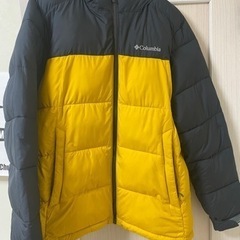 【未使用に近い】コロンビア ダウンジャケット ゴールドオムニヒート L コロンビア】内側のゴールドが暖かさの秘密！人気ジャケットにタウンで