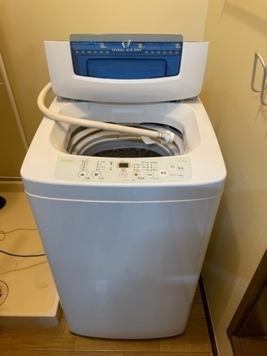 Haier 全白動電気洗濯機　中古　白