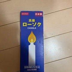 100均のローソク、使い掛け