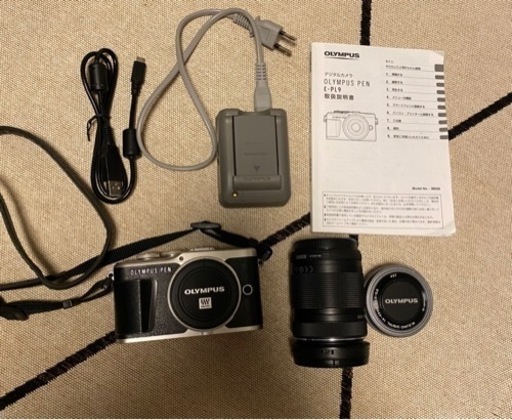 美品⭐︎OLYMPUS E−PL9 EZ ダブルズームキット BLACK
