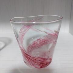 値下げ!美品　琉球グラス　ロックグラスペアの画像