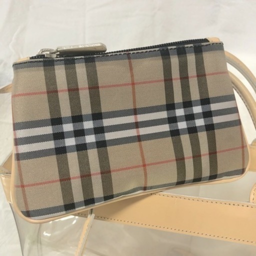 Burberry ノバチェック柄　クリアトートバッグ