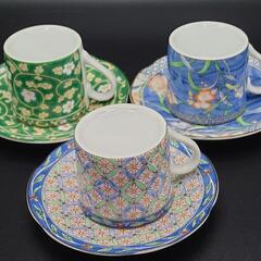 ①コーヒーカップ&ソーサー3客セット【有田焼 翔優作】の画像