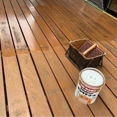 ウッドデッキの塗装 - 横浜市