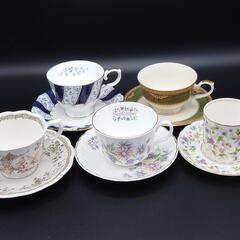 ⑤コーヒーカップ&ソーサー5客セット【アソート】