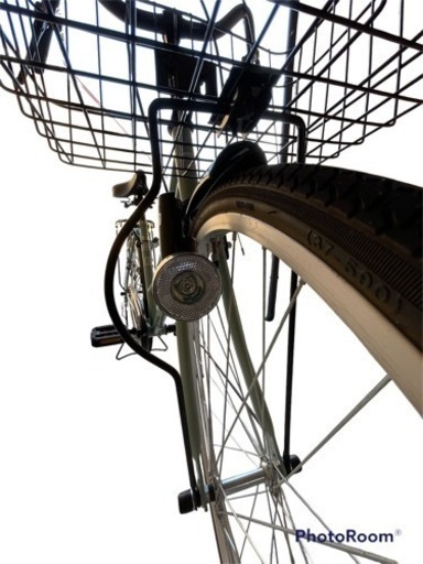 可愛いスモーキーグリーンの自転車