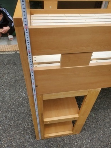 ロフトベッド　幅100×奥行200×高さ120cm