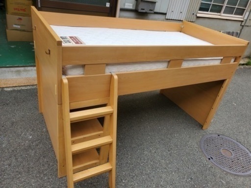 ロフトベッド　幅100×奥行200×高さ120cm