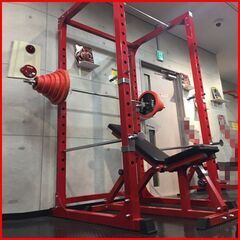 状態良好 FIGHTING ROAD/ファイティングロード パワーラック TRUST＋フラットインクラインベンチ－ＴRUST＋ラバー仕様プレート125Kg(IROTEC社製)+バーベルシャフト 1本+ダンベルシャフト 2本 手渡し希望/自社配送可能（配送エリアについてお問い合わせください) の画像