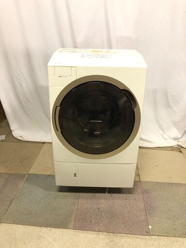 TOSHIBA 東芝 ドラム式洗濯乾燥機 TW-117X6R(W) 右開きタイプ 2017年製 洗濯11kg 乾燥7kg 洗濯機 グランホワイト/白