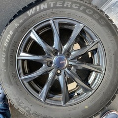 195/65R15 スタッドレスタイヤ✨社外アルミホイール付き4本セット?専用ナット付き