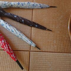 レトロ花柄傘セットの画像