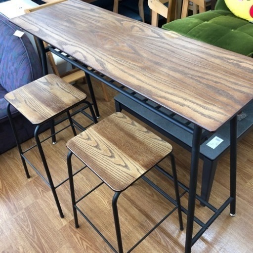 【大和通商】カウンターテーブル・チェアセット売ります！