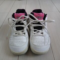テニスシューズ２４ｃｍ　プリンス　ピンク×ホワイト　美品