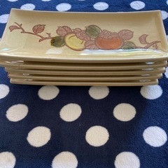 焼き魚皿　5枚の画像