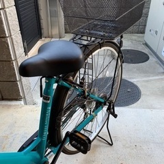 27インチ自転車　後ろカゴ付の画像
