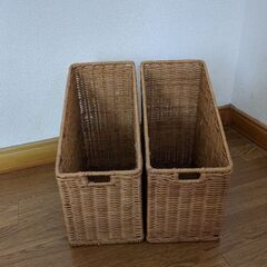 籐製ブックエンド