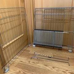 折り畳み ファンヒーターガード 4面式の画像