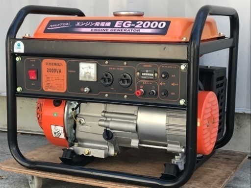美品！ナカトミ◇エンジン発電機◇EG-2000◇周波数切り替え式◇K204