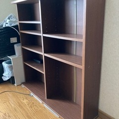 値下げ：軽量本棚横幅90ｾﾝﾁ×高さ90ｾﾝﾁ奥行き22ｾﾝﾁ文庫本新書に最適の画像