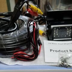 【値下げ！】新品未使用！12V 24V 両対応 防水赤外線バックカメラのみ 暗視 夜間対応 バス・大型車向けの画像