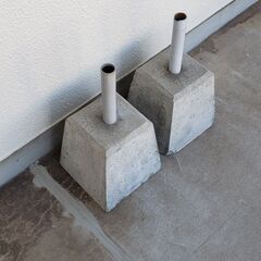 旗立て　ブロック(中)　2個