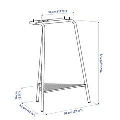 【IKEA】デスク & 脚セット LAGKAPTEN ラグカプテン テーブルトップ, ライトグリーン, 120x60 cm TILLSLAG ティルスラーグ 架台, ブラック メタルの画像