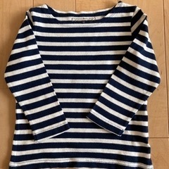 べべノイユベストとオーガニックコットンカットソーの画像