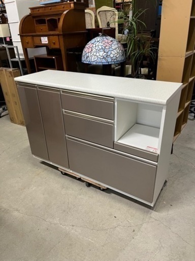 ☆オススメ!!☆ ニトリ キッチンカウンター アルミナ2 140CT シルバー