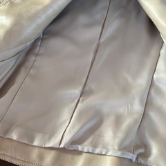 新品　INDIVI インディヴィ　レザージャケット　ライダース　ベージュ の画像