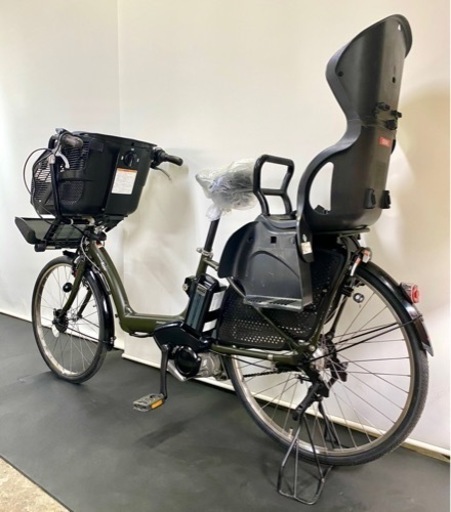 関東全域送料無料 保証付き 電動自転車　ヤマハ　パスキッス　26インチ　3人乗り 8.7ah カーキ