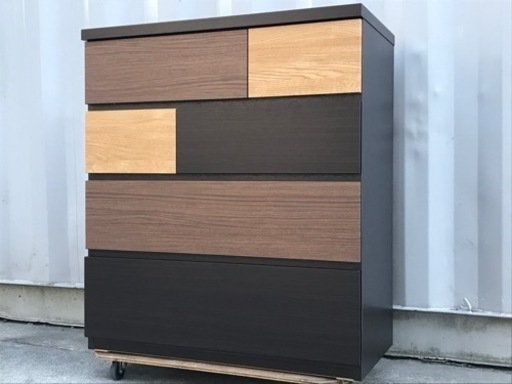 美品！ニトリ◇ローチェスト◇カレナ◇80LCDBR◇ブラウン系◇引き出し◇K205