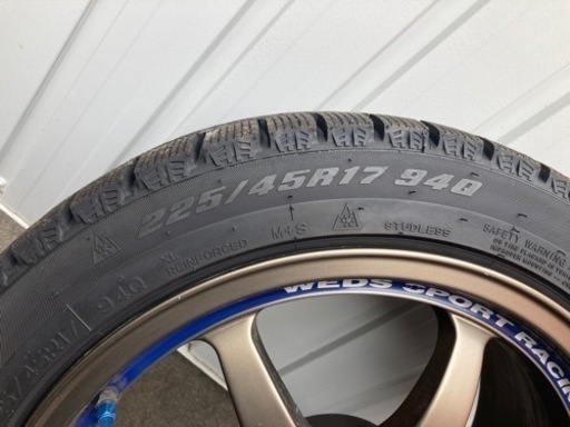 中古タイヤ、アルミホイール　4本セット
