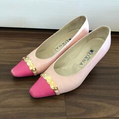 Diana 21.5cm パンプス bicolor shoes