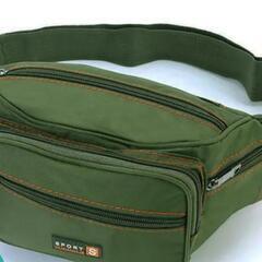 新品♪カーキ色ウエストバッグ