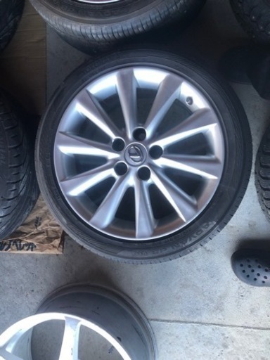 レクサス IS250純正ホイールタイヤバリ溝