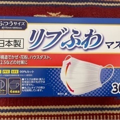【大特価】不織布 リブふわマスク 30枚入の画像
