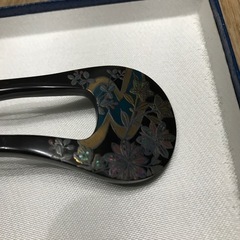 べっこう　かんざし　花柄の画像