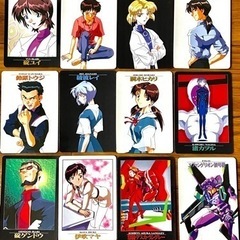 (取引終了)エヴァのカード　31枚　昔のカードダスの画像