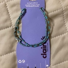 【お取引中】claire’s　2連ビーズアンクレット